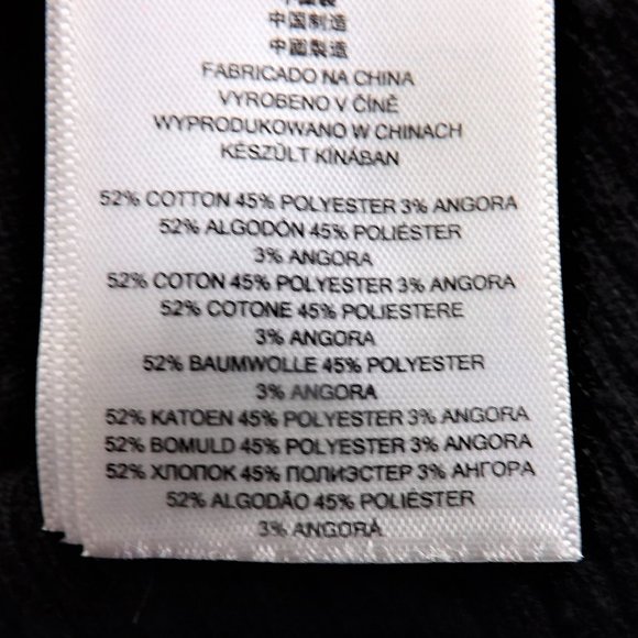 MICHAEL Michael Kors Brown Cotton w Angora Side Zippers V-Neck Sweater Top M - Picture 14 of 15